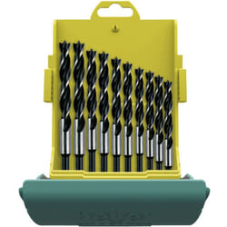 Heller - 24646 0 Kit punte a spirale da legno 10 parti 3 mm, 4 mm, 5 mm, 6 mm, 7 mm, 8 mm, 9 mm, 10 mm, 11 mm, 12 mm Albe