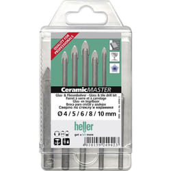 Heller - QuickBit® CeramicMaster 24942 Kit punte da vetro e piastrelle 5 parti 1/4 (6.3 mm) 1 kit