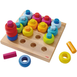 HABA Gioco per infilare Anelli colorati