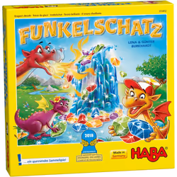 HABA Il tesoro sfavillante (Children's Game of the Year 2018), Carta da gioco, Gioco di probabilità, 5 anno/i