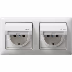 GIRA 115803, CEE 7/3, CEE 7/4, Bianco, IP44, 250 V, 16 A