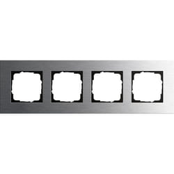GIRA 0214219 Placca copripresa e copri interruttori Acciaio inox