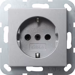 GIRA 018826, CEE 7/3, CEE 7/4, Alluminio, 250 V, 16 A