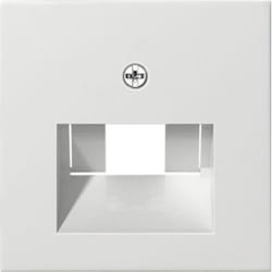 GIRA 027003 Placca copripresa e copri interruttori Bianco