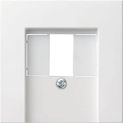 GIRA 027603 Placca copripresa e copri interruttori Bianco