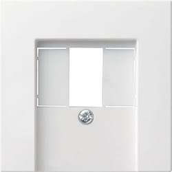 GIRA 027627 Placca copripresa e copri interruttori Bianco