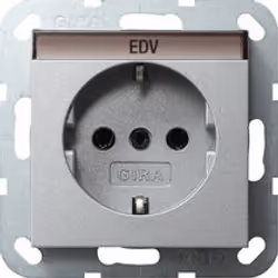 GIRA 045726, CEE 7/3, Alluminio, 250 V, 16 A