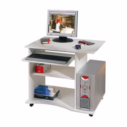 Mini ufficio con ruote bianco, 80x75x50 cmQuesto mini ufficio su ruote è la soluzione ideale per chi ha bisogno di una postaz ...