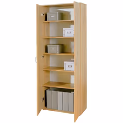 ARMADIO 2 ANTE CON 5 RIPIANI, LAMINATO FINITURA ROVERE. DIM. 70x34x189H. ARTICOLO IN KIT. ARMADIO 2 ANTE CON 5 RIPIANI, LAMIN ...