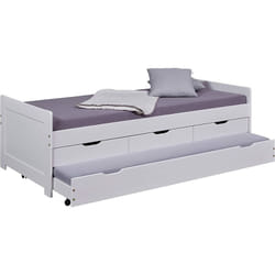 Letto per bambini ragazzi 90X200 desert rain 3+1 cassetti cm98x63x205 bianco