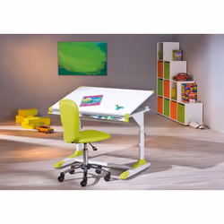 Interlink 2Colorido, Scrivania, Studio, Dritto, Forma rettangolare, Bianco, MDF