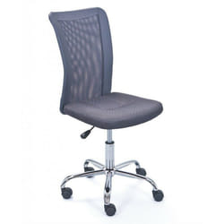 Sedia ufficio bonnie regolabile 43x56x88-98h ecopelle+poliestere grigio Inter Link