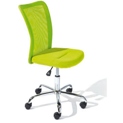 Sedia ufficio bonnie regolabile 43x56x88-98h seduta ecopelle+poliestere verde Inter Link