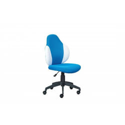 Poltroncina ragazzo Inter Link in morbido pu colorato azzurro/bianca