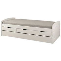 Letto Links doppio rieka 3 cassetti in massello di pino 98x205x63h Inter Link