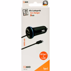 2GO 797170 Caricabatterie per dispositivi mobili Universale Nero Accendisigari Auto