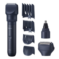 Panasonic X-SHAPE, Kit MULTISHAPE, Regolabarba/tagliacapelli/peli di corpo, naso e orecchie e rasoio, uomo, Wet&Dry, con batteria a litio, ricaricabile