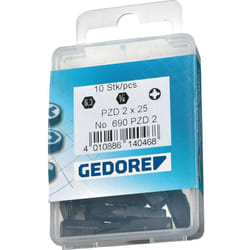685 4 S-010 Inserto Esagonale 4 mm Acciaio al cromo vanadio 10 pz. - Gedore