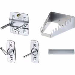 Adatto per lamiere forate con fori quadrati 10 x 38 mm per fori quadrati 10 x 38 mm Ja Elenco dei pezzi (testo) 13x 1500 H 0- ...