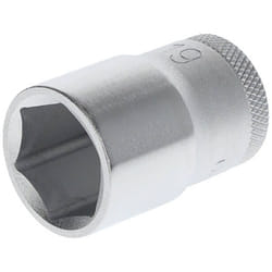 Inserto per Chiave a Bussola, Attacco 1/2 pollici, 12.5 mm, Bocca Esagonale, Chiave a Bussola 19 mm, Utensile, 19 19, Acciaio Cromato - Gedore
