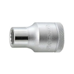 Gedore - Bussola 1/2 '', 12 Sezioni Femminili Con Profilo Drive Unit, Costa s / Piatto: 15 Mm Lungo. 39,5 Millimetri