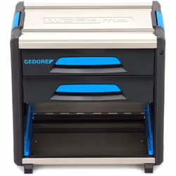 2 cassetti ad estrazione totale idonei per moduli GEDORE 1500 ES/1500 CT, Un scomparto con fermo per GEDORE L-BOXX® 136 N. 11 ...