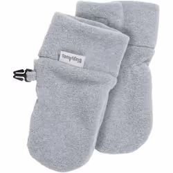 PLAYSHOES Fleece-Baby-Fäustlinge, Guanti a manopola, Bambino (0 - 2 anni), Unisex, Grigio, 6 - 12, Monocromatico