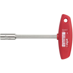 Wiha - Chiave a tubo con impugnatura a t Incassatura quadrata nichelatura 6 mm (01005)