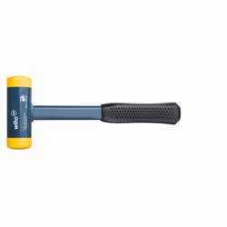 Wiha 02124, Martello con colpo morto, Acciaio, Nero, Blu, Giallo, 118 mm, 300 mm, 659 g