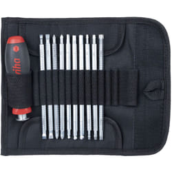 Wiha - Set di giravite con lame di ricambio system 6 Assortiti 12 pz. con borsa avvolgibile (03591)