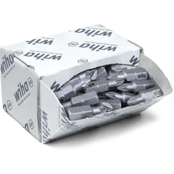 Wiha - Set di inserti Standard 25 mm Pozidriv (PZ1), 50 pz., 1/4' C6,3, in confezione grande (08056)