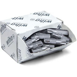 Wiha Set di inserti Standard 25 mm TORX® (T30), 50 pz., 1/4" C6,3, in confezione grande (08069)
