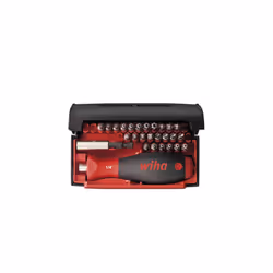 Wiha WH09393, 27 pz, Esagono, Chiave inglese, Torq-Set, Torcia, T8H, T10H, T25H, T30H, T15H, T20H, T27H, T40H, 1/4, 331 g, Pl ...