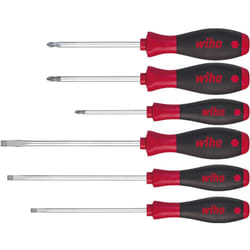Wiha - Set di giravite SoftFinish® a taglio, Phillips, Pozidriv, 6 pz. (26113)