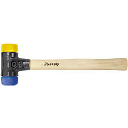 Wiha - Mazzuola Safety, semimorbida/dura Con manico di hickory, testa battente rotonda 40, 325 mm (26654)