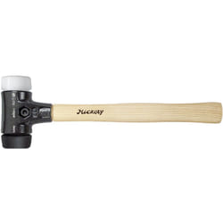 Wiha - Mazzuola Safety, semimorbida/molto dura Con manico di hickory, testa battente rotonda 50, 360 mm (26659)