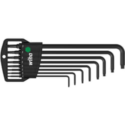 Wiha - Set di chiavi a brugola in supporto Classic torx® testa sferica 8 pz., ossidazione nera in confezione di cartone da espositore (32395)