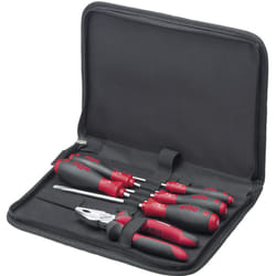 Wiha - Set di utensili da meccanico Giravite, pinza universale 7 pz. con custodia a libro (33970)