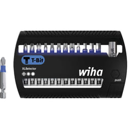Wiha - Set di inserti XLSelector inserto t 50 mm Phillips, torx®, esagonale 13 pz. 1/4' E6,3 (41831)