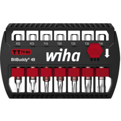 Wiha - Set di inserti BitBuddy® inserto ty 49 mm Pozidriv, torx® 7 pz. 1/4' E6,3 (42118)