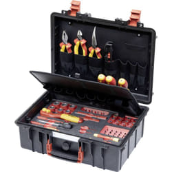 Wiha Set L Mechatronik 62tlg 45833 Elettricisti, Artigiani, per il fai da te, Professionale, VDE Valigetta porta utensi