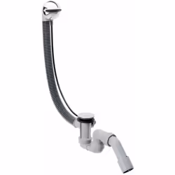 Parametri tecnici adatto a vasche normali raccordo a vite PE G 1½ x 40/50 mm tubo flessibile curvo di troppopieno lunghezza d ...