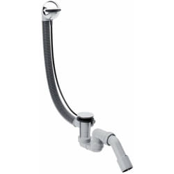 Flexaplus - Sistema di scarico completo con troppopieno per vasche da bagno normali, cromato 58143000 - Hansgrohe