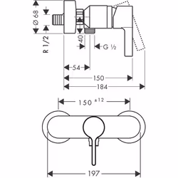 Hansgrohe Metris S Cromo