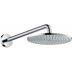 Hansgrohe - Raindance - Doccia a pioggia s 240 Air a getto singolo EcoSmart 9 l/min, braccio doccia 39 cm, cromata 27461000