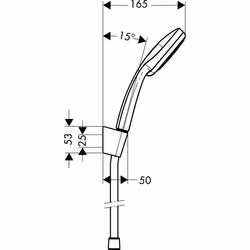 Hansgrohe Croma 100 1,25 m Cromo - Vista aggiuntiva 5