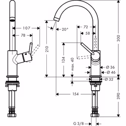 Hansgrohe Talis Cromo