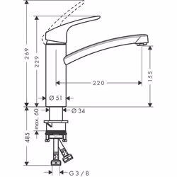 Hansgrohe Focus Cromo - Vista aggiuntiva 4