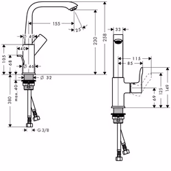 Hansgrohe Metris Cromo - Vista aggiuntiva 6