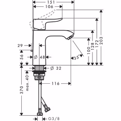 Hansgrohe Metris Cromo - Vista aggiuntiva 6